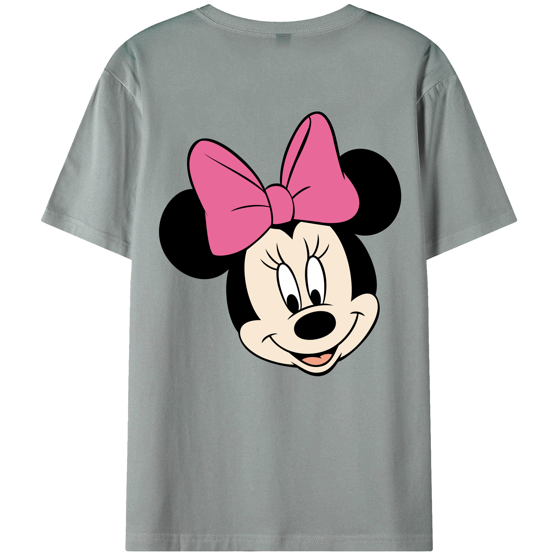ミッキーマウス Mickey Mouse 綿100％ メンズ半袖Tシャツ（バックプリント） 通気性